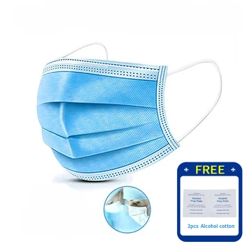 50PCS/lot Disposable Face Mask Mouth Masks for germ protection 3-layer Earloops Masks mascarilla Non Woven
50PCS/lot Disposable Face Mask Mouth Masks for germ protection 3-layer Earloops Masks mascarilla Non Woven