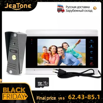 Home Intercom Video Door Phone 7 Inch Monitor 1200TVL Doorbell Camera with 16G Memory Card Video Intercom Kit Ship from Russian
Home Intercom Video Door Phone 7 Inch Monitor 1200TVL Doorbell Camera with 16G Memory Card Video Intercom Kit Ship from Russian