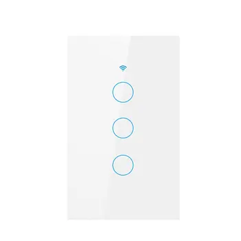 Wifi Touch Smart Light Switch Panel Wall 3/4 Gang US Standard Smart life tuya/RF433 Remote Control Work With Alexa Google Home
Wifi Touch Smart Light Switch Panel Wall 3/4 Gang US Standard Smart life tuya/RF433 Remote Control Work With Alexa Google Home