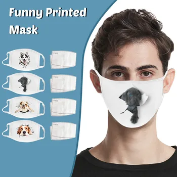 Adults Funny Dogs Printed Cloth Face Mask Reusable Face Shield Face Shield Washable Mouth Mask Windproof Breathable mondmaskers
Adults Funny Dogs Printed Cloth Face Mask Reusable Face Shield Face Shield Washable Mouth Mask Windproof Breathable mondmaskers