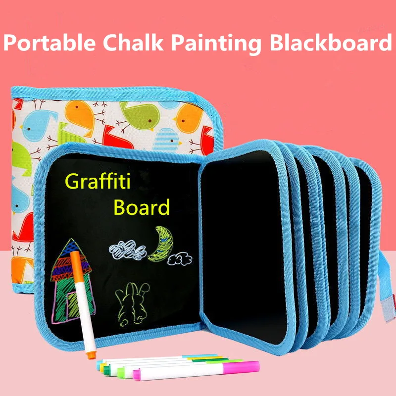 1 Set Portable Soft Chalk Drawing Board DIY Drawing Book Coloring Book With Water Chalk Kid Painting Blackboard
1 Set Portable Soft Chalk Drawing Board DIY Drawing Book Coloring Book With Water Chalk Kid Painting Blackboard
