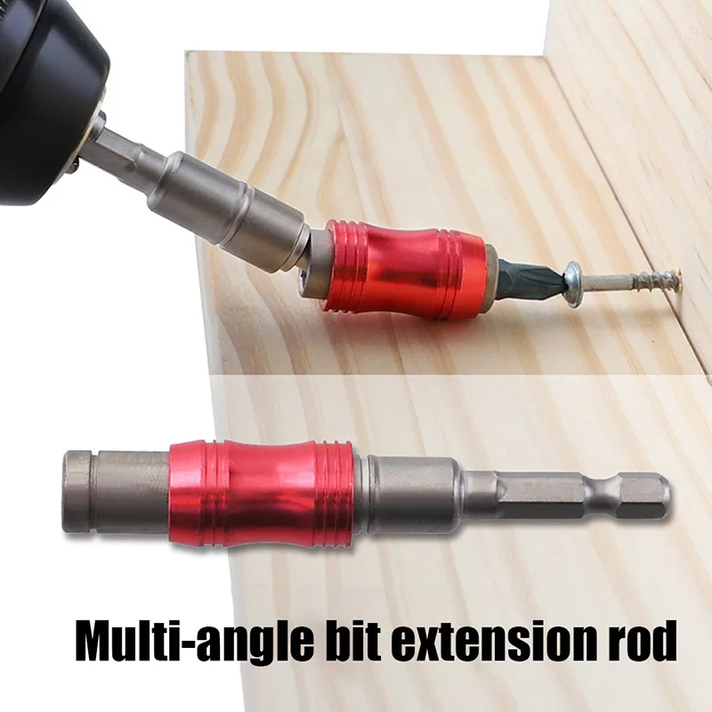 Screwdriver Bit Holder Adjustable Direction 20 Degree Angle Magnetic Screwdriver Extension Rod for 1/4'' Hex Shank Screw Bit
Screwdriver Bit Holder Adjustable Direction 20 Degree Angle Magnetic Screwdriver Extension Rod for 1/4'' Hex Shank Screw Bit