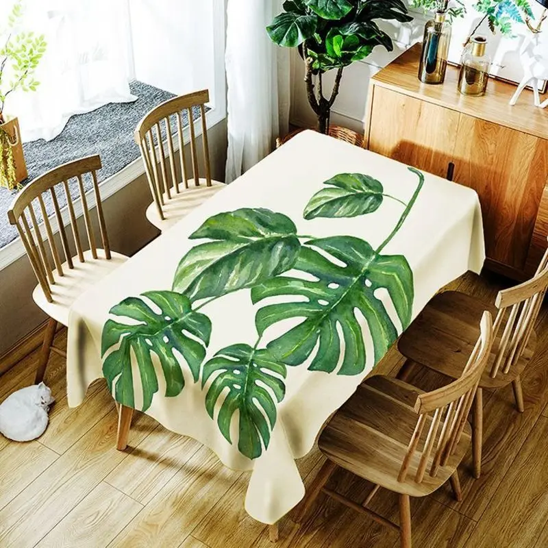 Monstera Tablecloth Waterproof Decorative Washable Rectangular Tapetes Oilproof Home Table Cloths Table Cloth Dining Kitchen
Monstera Tablecloth Waterproof Decorative Washable Rectangular Tapetes Oilproof Home Table Cloths Table Cloth Dining Kitchen