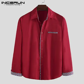Fashion Men Dress Shirts Long Sleeve Lapel Casual Cotton British Style Fitness Streetwear Bussiness Shirts Men Camisas Hombre 
Fashion Men Dress Shirts Long Sleeve Lapel Casual Cotton British Style Fitness Streetwear Bussiness Shirts Men Camisas Hombre