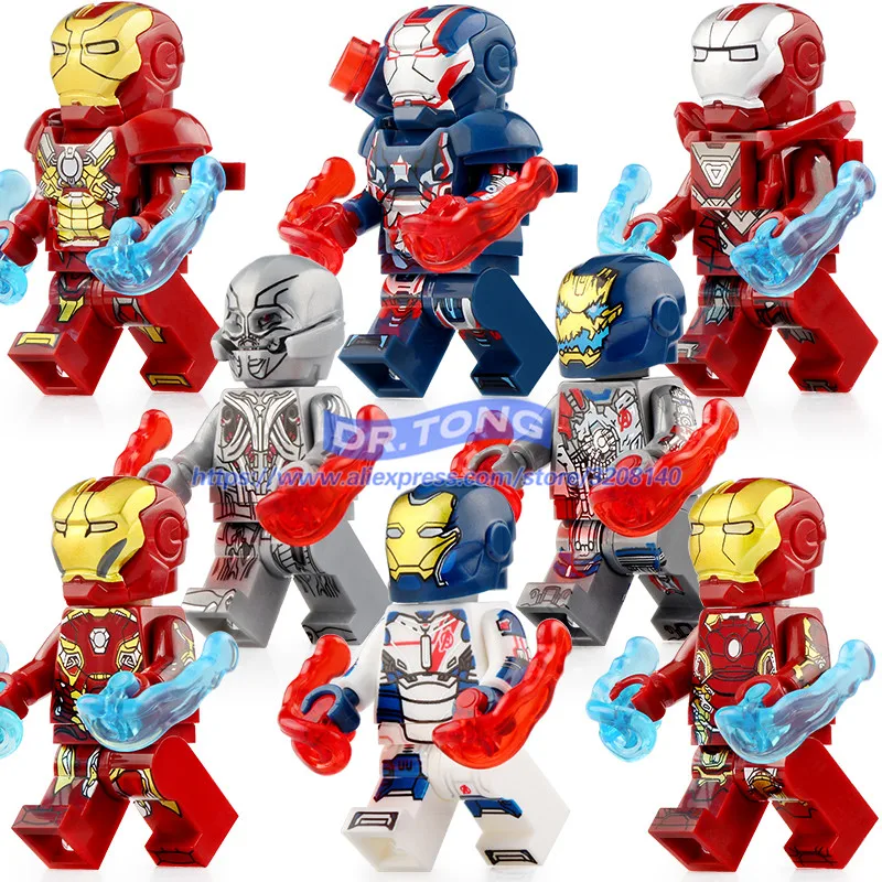 50pcs Super Heroes Iron Man Mark 17 Mark 33 Mark 43 Mark 45 Action Figures Building Blocks For Children Toys X0267
50pcs Super Heroes Iron Man Mark 17 Mark 33 Mark 43 Mark 45 Action Figures Building Blocks For Children Toys X0267