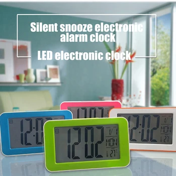 Large LCD Digital Alarm Student Clock Sound Touch Control Time Date Temperature Display Snooze Kid Clock Nightlight Office Table
Large LCD Digital Alarm Student Clock Sound Touch Control Time Date Temperature Display Snooze Kid Clock Nightlight Office Table