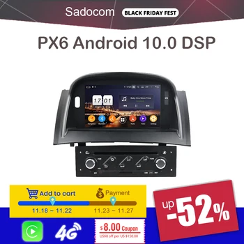 PX6 1 din TDA7851 Android 10.0 4GB RAM For Renault Megane II 2 2004-2009 Car DVD Player GPS Glonass map autoradio car radio 5.0
PX6 1 din TDA7851 Android 10.0 4GB RAM For Renault Megane II 2 2004-2009 Car DVD Player GPS Glonass map autoradio car radio 5.0