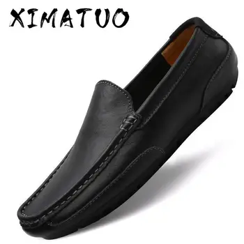 Genuine Leather Men Casual Shoes Brand 2020 Italian Men Loafers Moccasins Breathable Slip on Black Driving Shoes Plus Size 37-47
Genuine Leather Men Casual Shoes Brand 2020 Italian Men Loafers Moccasins Breathable Slip on Black Driving Shoes Plus Size 37-47