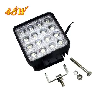 48W LED Work Light 16x3W Illuminator 12V 24V General Truck Light Engineering Vehicle Light Highlight
48W LED Work Light 16x3W Illuminator 12V 24V General Truck Light Engineering Vehicle Light Highlight