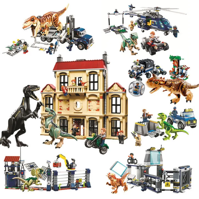 Dinosaurs Jurassic World Block Set DIY T Rex Velociraptor 10926 10927 10928 Legoinglys Building Brick Toy For Kids No Box
Dinosaurs Jurassic World Block Set DIY T Rex Velociraptor 10926 10927 10928 Legoinglys Building Brick Toy For Kids No Box