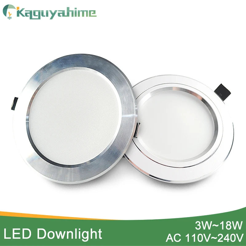 Kaguyahime 3W-18W LED Downlight 110V 220V AC85~240V Silver White Ultra Thin Bright Round LED Ceiling Recessed Spot Down Light
Kaguyahime 3W-18W LED Downlight 110V 220V AC85~240V Silver White Ultra Thin Bright Round LED Ceiling Recessed Spot Down Light