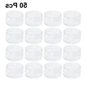 50pcs Cosmetic Container Empty 5g/5ml Plastic Round Cosmetic Jar Pot with Lid (Transparent)
50pcs Cosmetic Container Empty 5g/5ml Plastic Round Cosmetic Jar Pot with Lid (Transparent)