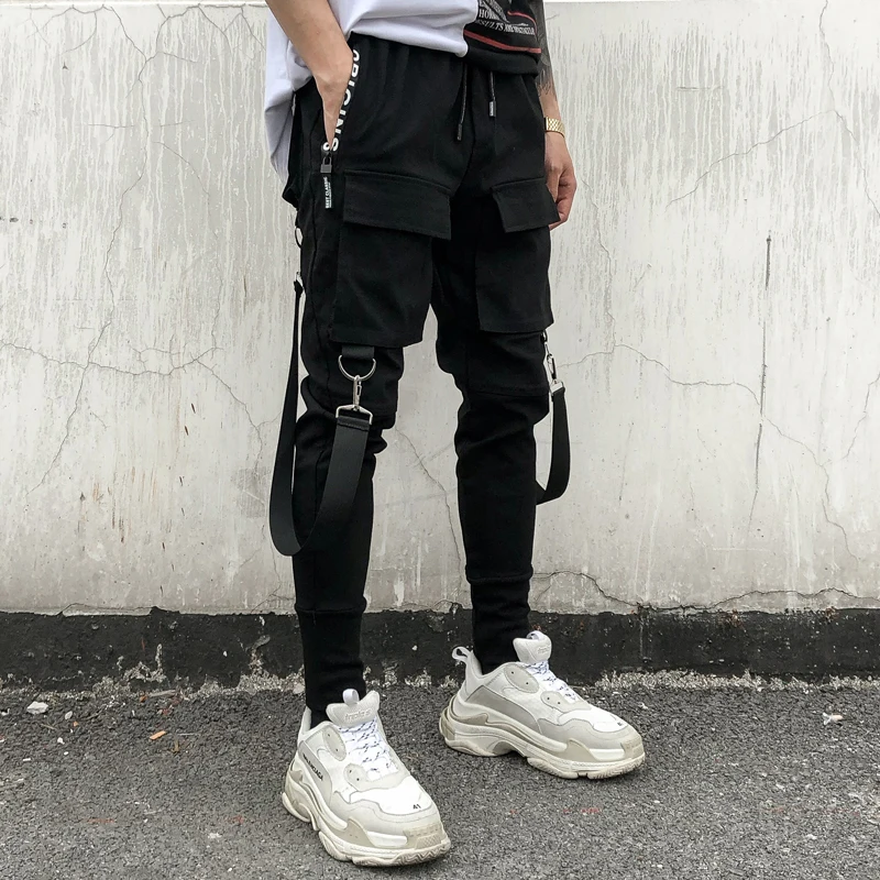 Streetwear Black Harem Pants Men Elastic Waist Punk Pants With Ribbons Casual Slim Jogger Pants Men Hip Hop Trousers
Streetwear Black Harem Pants Men Elastic Waist Punk Pants With Ribbons Casual Slim Jogger Pants Men Hip Hop Trousers