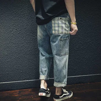 Trendy Loose Baggy Harem Jeans Man Hip Hop Wide Leg Denim Pants Patch Pocket Cargo Pants Ankle-Length Trousers Men Clothing
Trendy Loose Baggy Harem Jeans Man Hip Hop Wide Leg Denim Pants Patch Pocket Cargo Pants Ankle-Length Trousers Men Clothing