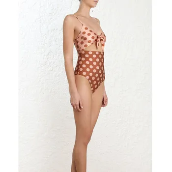 Korean Women One Piece Swimsuit Dot Color Deep V-Neck Adjustable Straps Sexy Backless Tummy Control Swimwear Beach Bathing Suits
Korean Women One Piece Swimsuit Dot Color Deep V-Neck Adjustable Straps Sexy Backless Tummy Control Swimwear Beach Bathing Suits