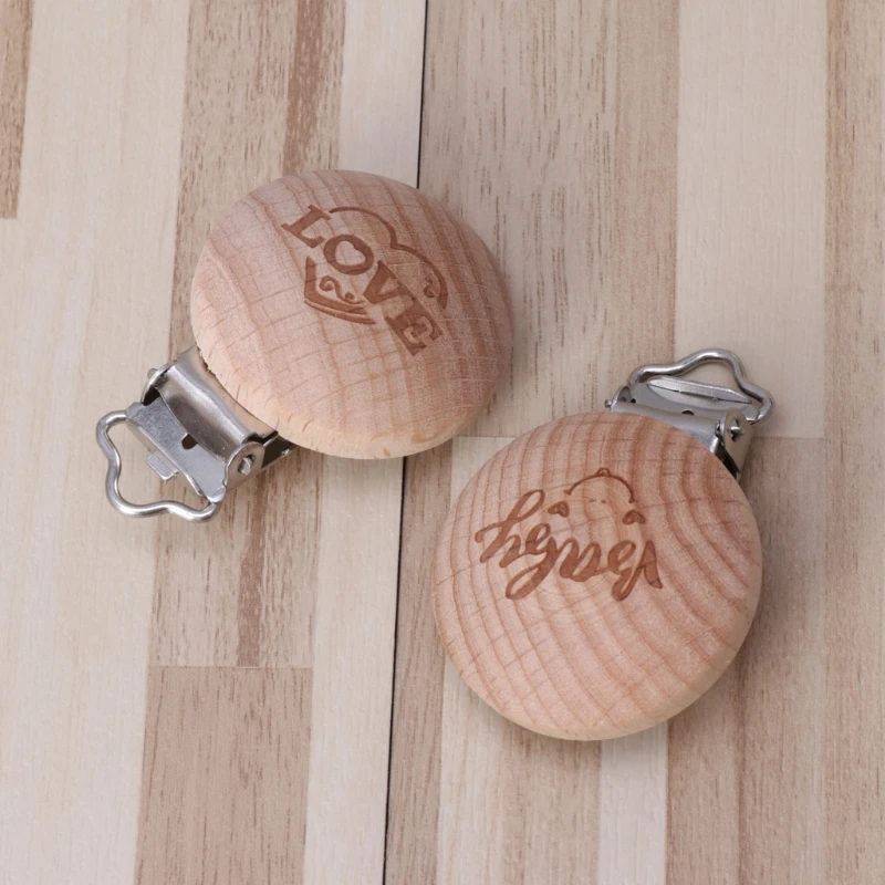Natural Wood Baby Pacifier Clip Engraved Wooden Pacifier Holder Soother Clasps M76C
Natural Wood Baby Pacifier Clip Engraved Wooden Pacifier Holder Soother Clasps M76C