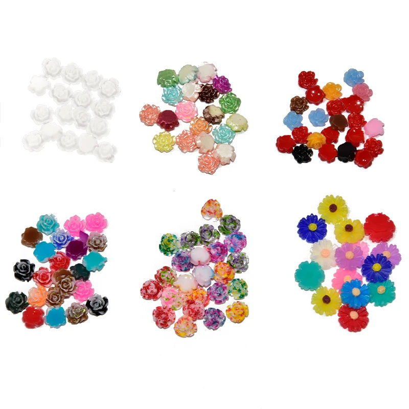 Approx.100PCS/Pack Nail Art Decorations Fimo Resin Flower Design White/Mixed-Color 6MM Flower Rhinestone For Nail Tips Art Decor
Approx.100PCS/Pack Nail Art Decorations Fimo Resin Flower Design White/Mixed-Color 6MM Flower Rhinestone For Nail Tips Art Decor