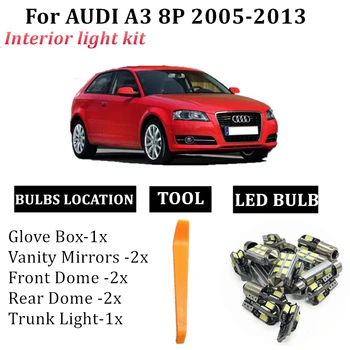 14x Car Canbus LED Interior Reading Map Light Kit For Audi A3 8P 2005-2013 Dome Trunk glove box Lamp car led accessories
14x Car Canbus LED Interior Reading Map Light Kit For Audi A3 8P 2005-2013 Dome Trunk glove box Lamp car led accessories