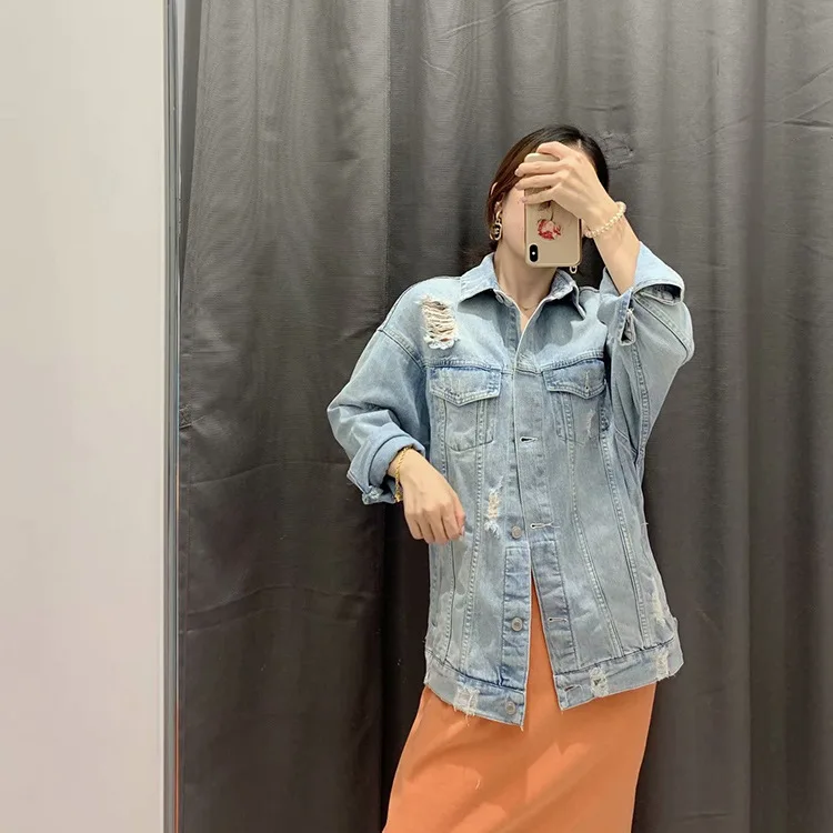 Overplus of Goods Exported to Europe And US Women's Long-Sleeve Mid-length Jeans Coat 2019 Autumn And Winter New Style England C
Overplus of Goods Exported to Europe And US Women's Long-Sleeve Mid-length Jeans Coat 2019 Autumn And Winter New Style England C