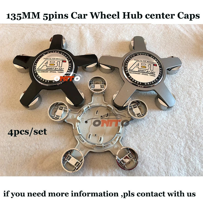 For VW Automobile Model 135MM 5PINS Clips Car Wheel hub center caps Color Silvery Black ABT Logo 56mm 60mm Auto emblem badge
For VW Automobile Model 135MM 5PINS Clips Car Wheel hub center caps Color Silvery Black ABT Logo 56mm 60mm Auto emblem badge