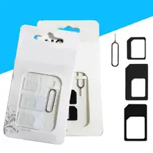 4Pcs Universal Mobile Phone SIM to Micro/Standard Card Multifunction Adapter Converter Card Pin 4 in 1 Suit Compatible Tablet
4Pcs Universal Mobile Phone SIM to Micro/Standard Card Multifunction Adapter Converter Card Pin 4 in 1 Suit Compatible Tablet