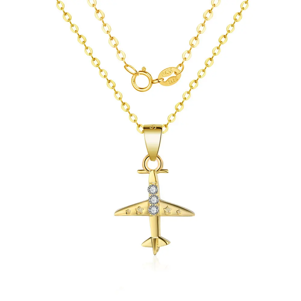 Wei xing S925 Fine Silver Airplane Necklace Women's Europe And America Hot Sales 925 Silver Jewelry Accessories Airplane Pendant
Wei xing S925 Fine Silver Airplane Necklace Women's Europe And America Hot Sales 925 Silver Jewelry Accessories Airplane Pendant