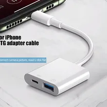 Lightning To USB OTG Converter Adapter for IPhone Mouse Keyboard Charging U Disk Camera CardReader Data Converter Iphone Otg Lightning To USB OTG Converter Adapter for IPhone Mouse Keyboard Charging U Disk Camera CardReader Data Converter Iphone Otg