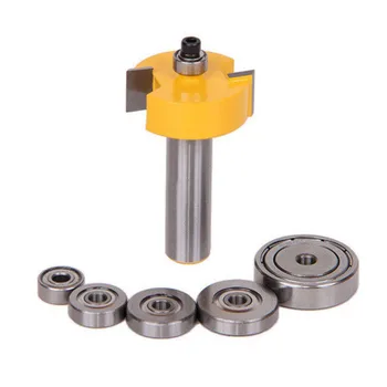 1/2 Inch Shank Rabbeting Router Bit with 6 Bearings Set for Multiple Depths For All Range's Router Wood Hand Tools
1/2 Inch Shank Rabbeting Router Bit with 6 Bearings Set for Multiple Depths For All Range's Router Wood Hand Tools