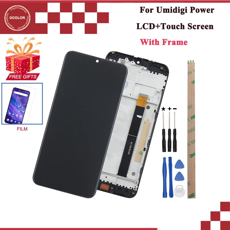 ocolor For UMI Umidigi Power LCD Display + Touch Screen 6.3'' With Frame Assembly For Umidigi Power Screen +Tools +Adhesive+Film
ocolor For UMI Umidigi Power LCD Display + Touch Screen 6.3'' With Frame Assembly For Umidigi Power Screen +Tools +Adhesive+Film
