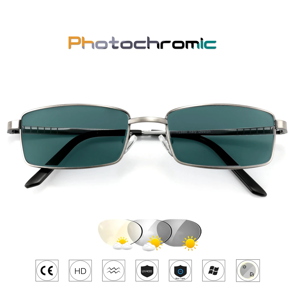NEW Design Photochromic Reading Glasses Men Presbyopia Eyeglasses Sunglasses Discoloration with Diopters
NEW Design Photochromic Reading Glasses Men Presbyopia Eyeglasses Sunglasses Discoloration with Diopters