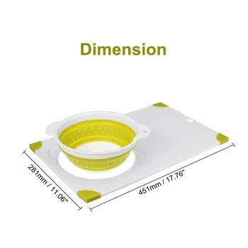 New 2 In 1 Multi-Function Kitchen Chopping Block Foldable Cutting Board with Colanders Kitchen Chopping Boards Washing Basket Dr
New 2 In 1 Multi-Function Kitchen Chopping Block Foldable Cutting Board with Colanders Kitchen Chopping Boards Washing Basket Dr