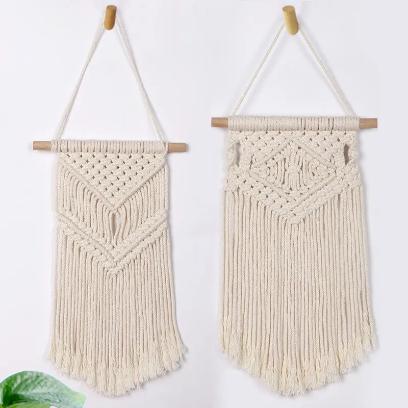 Bohemian Tassel Wall Hanging Handwoven Macrame Knitting Cotton Rope Small BannerTapestry Craft DIY Wedding Home Decoration
Bohemian Tassel Wall Hanging Handwoven Macrame Knitting Cotton Rope Small BannerTapestry Craft DIY Wedding Home Decoration