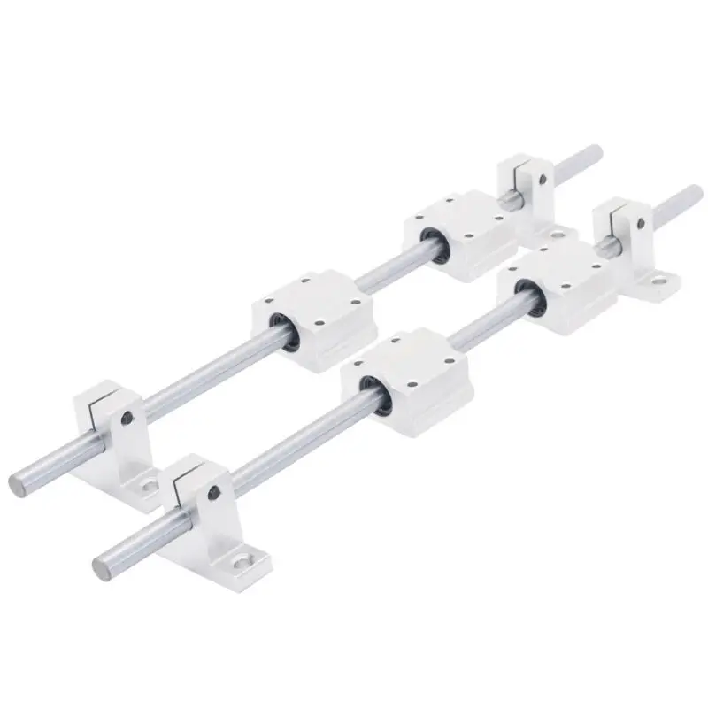 2pcs 300mm Rod Rail Shaft With 4pcs SK8 Fixed Bearing SCS8UU Linear Slide Blocks For Milling Machines
2pcs 300mm Rod Rail Shaft With 4pcs SK8 Fixed Bearing SCS8UU Linear Slide Blocks For Milling Machines