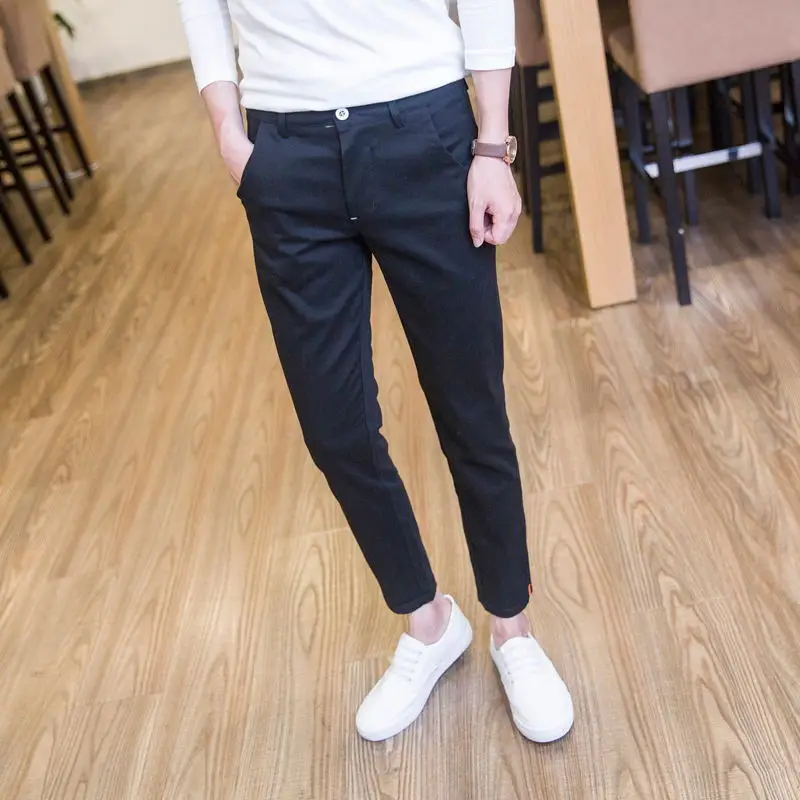 2017 Spring And Summer New Style MEN'S Casual Pants Capri Pants Men Korean-style Slim Fit Casual Pants Men's Fashion Pants
2017 Spring And Summer New Style MEN'S Casual Pants Capri Pants Men Korean-style Slim Fit Casual Pants Men's Fashion Pants