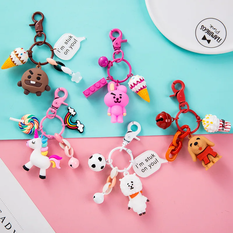 2019 Cartoon Unicorn Key Chain Cute Candy Color Animal Doll Key chain The Dog Rabbit Bag Charms Pendant Party Jewelry
2019 Cartoon Unicorn Key Chain Cute Candy Color Animal Doll Key chain The Dog Rabbit Bag Charms Pendant Party Jewelry