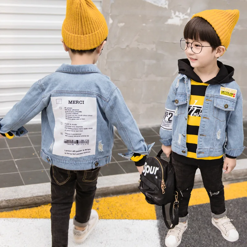 Childrenswear Boys' Denim Jacket 2019 New Style Thin Fashion Baby Children Western Style Handsome Small CHILDREN'S Boy Spring An 
Childrenswear Boys' Denim Jacket 2019 New Style Thin Fashion Baby Children Western Style Handsome Small CHILDREN'S Boy Spring An