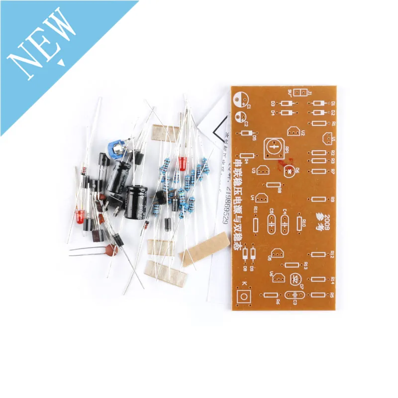 

DIY Electronic Kit Series Regulated Power Supply and Bistable Trigger Circuit Board Amplifier Circuit Test Kit Parts