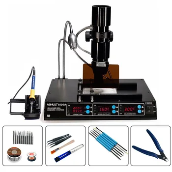 YIHUA 1000A Soldering Station Infrared Rework Station 3 in 1 BGA Lead-Free Soldering Station Laptop Motherboard Repairing Tools
YIHUA 1000A Soldering Station Infrared Rework Station 3 in 1 BGA Lead-Free Soldering Station Laptop Motherboard Repairing Tools