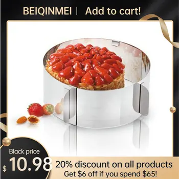 Adjustable Stainless Steel Cricle Baking Cake Mould 16-30cm Round Mousse Ring Mold Layer Slicer Cutter,Cake Decorating Tools
Adjustable Stainless Steel Cricle Baking Cake Mould 16-30cm Round Mousse Ring Mold Layer Slicer Cutter,Cake Decorating Tools