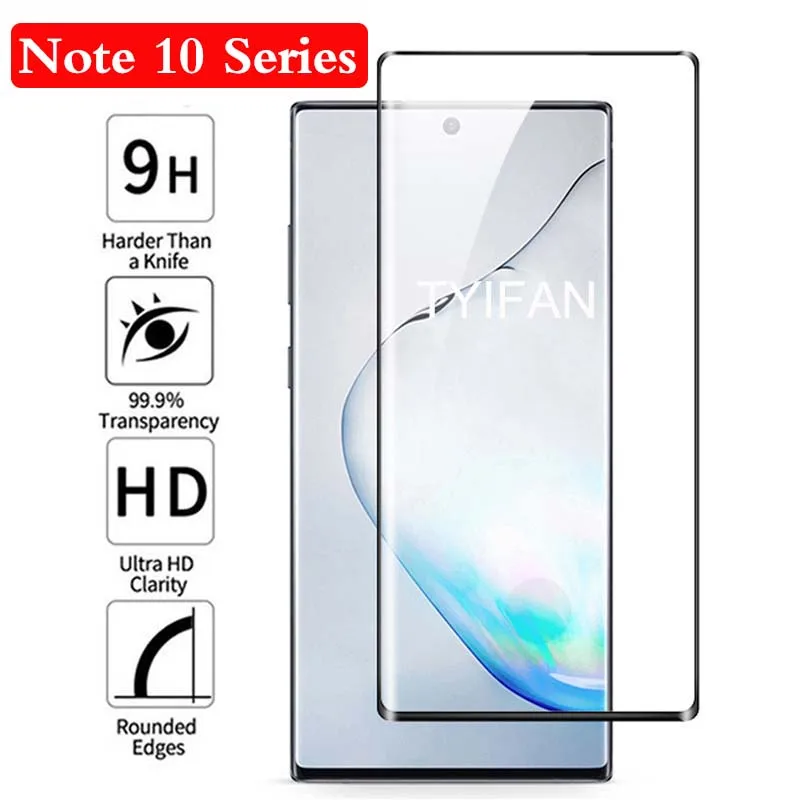 genuine Protective Glass for Samsung Note 10 Plus Pro Screen Protector Case On Galaxy Not Note10 Not10 10pro Tempered Coque Capa |