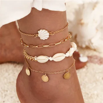 VAGZEB Bohemian Shell Anklets For Women Gold Color Sequins Anklet Bracelet Handmade Summer Beaches Jewelry Accessories
VAGZEB Bohemian Shell Anklets For Women Gold Color Sequins Anklet Bracelet Handmade Summer Beaches Jewelry Accessories