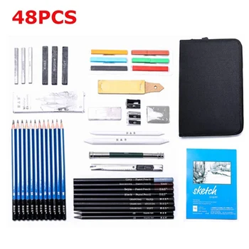 48pcs Painting Tool Set Sketch Pencil Set Sketch Pencil Stationery Crafts Graffiti Artist Drawing Portable Professional 
48pcs Painting Tool Set Sketch Pencil Set Sketch Pencil Stationery Crafts Graffiti Artist Drawing Portable Professional