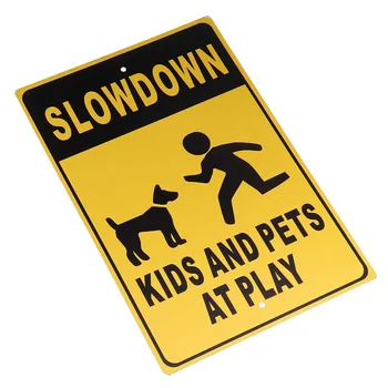 Hot Slow Down Kids and Pets at Play Aluminum Metal Warning Caution Sign 8" x 12"
Hot Slow Down Kids and Pets at Play Aluminum Metal Warning Caution Sign 8" x 12"