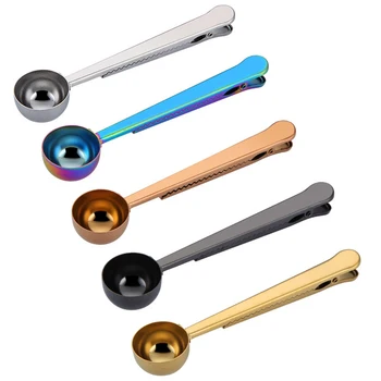 Kitchen Supplies Coffee Spoon Multicolor Measuring Cup Set for Bakery Creative Stainless Steel Flavour Spoon with Clip
Kitchen Supplies Coffee Spoon Multicolor Measuring Cup Set for Bakery Creative Stainless Steel Flavour Spoon with Clip