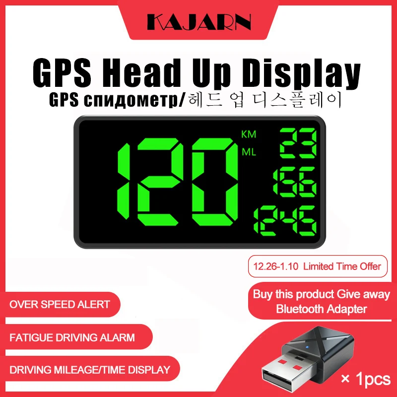KAJARN HUD GPS Speedometer Universal Head Up Display GPS Truck Tractor Speedometer Clock Projector LCD Digital 6.2Inch Screen
KAJARN HUD GPS Speedometer Universal Head Up Display GPS Truck Tractor Speedometer Clock Projector LCD Digital 6.2Inch Screen