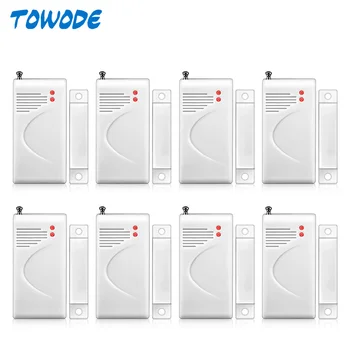Towode 8Pcs 433MHz EV1527 Wireless Window Door Sensor Detector for KERUI G18 G19 W1 W2 K7 W193 Home Alarm Security
Towode 8Pcs 433MHz EV1527 Wireless Window Door Sensor Detector for KERUI G18 G19 W1 W2 K7 W193 Home Alarm Security