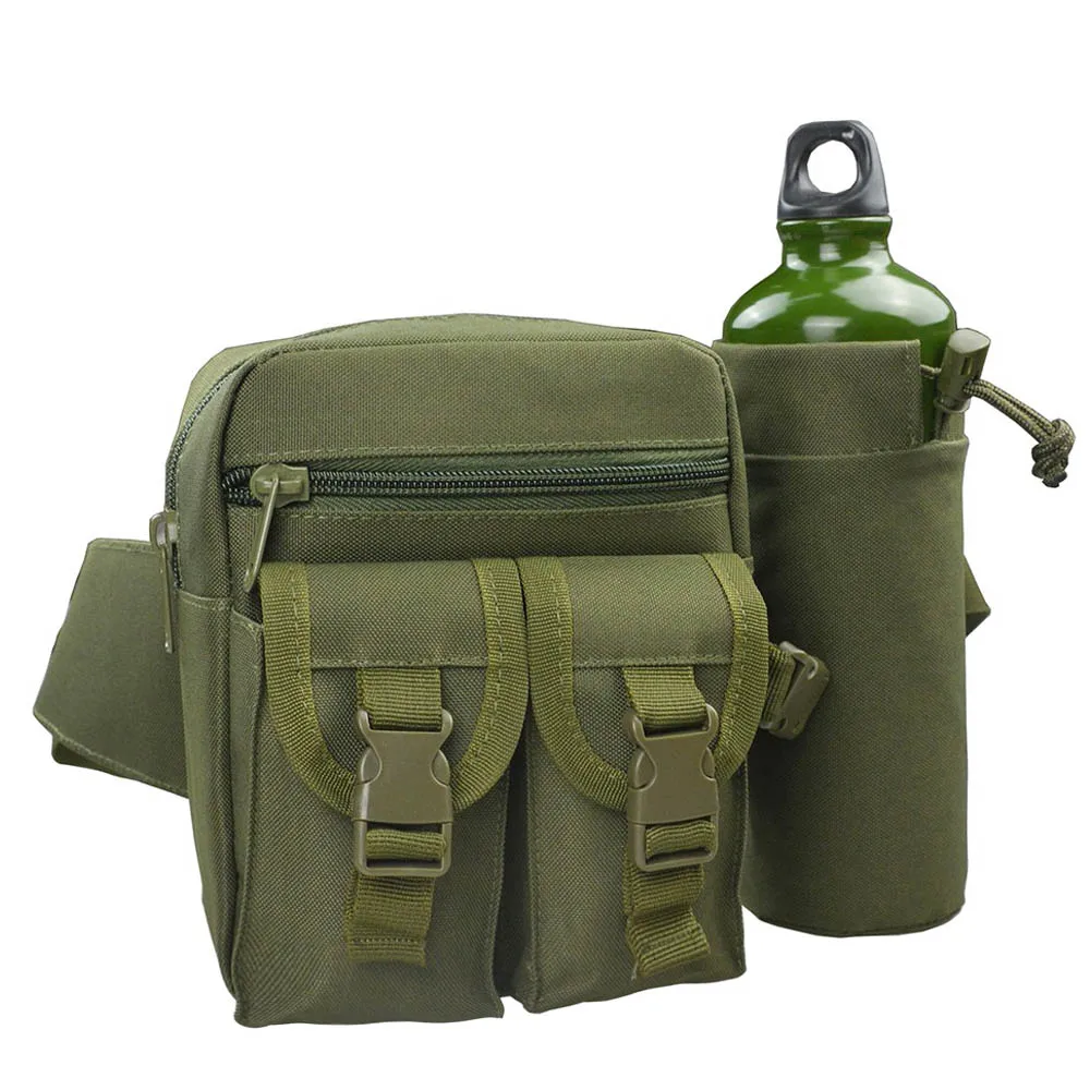 Tactical Waist Bag Portable Water Bottle Pouch with Belt Running Climbing Bag Military Kettle Bag for Cycling Hunting Running
Tactical Waist Bag Portable Water Bottle Pouch with Belt Running Climbing Bag Military Kettle Bag for Cycling Hunting Running
