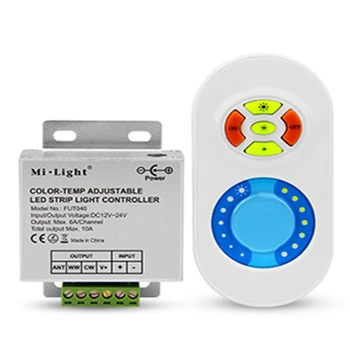 Milight FUT040 Dual White Led Strip Control 5Keys Led Touch Wireless RemoteLed Controller DC12-24V 6A/Channel
Milight FUT040 Dual White Led Strip Control 5Keys Led Touch Wireless RemoteLed Controller DC12-24V 6A/Channel