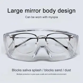 Safety Goggles Glasses Transparent Dust-Proof Glasses Workplace Lab Dental Eyewear Splash Eye Protection Anti-wind Glasses 
Safety Goggles Glasses Transparent Dust-Proof Glasses Workplace Lab Dental Eyewear Splash Eye Protection Anti-wind Glasses