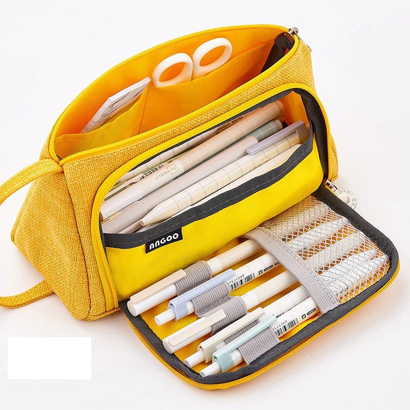 Original small fresh canvas pencil bag simple large capacity writing case Korean junior high school students pencil case
Original small fresh canvas pencil bag simple large capacity writing case Korean junior high school students pencil case